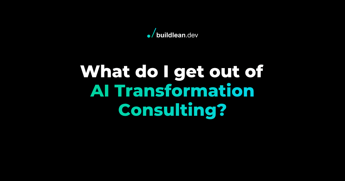 What do I actually get from AI consulting?