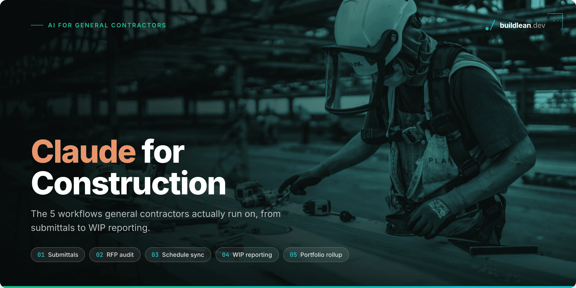 Claude for Construction: 5 Use Cases from Submittals to WIP Reporting