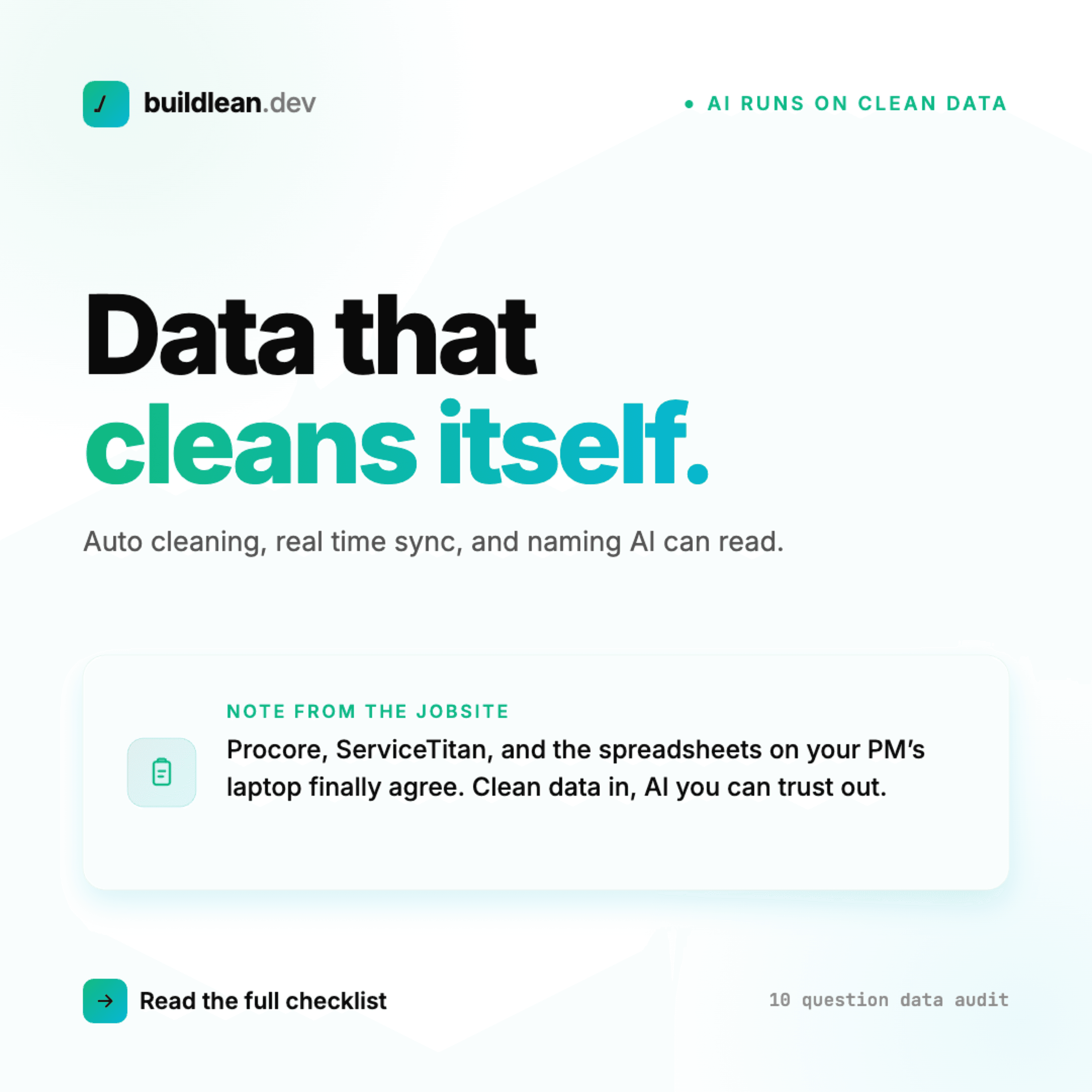 Before You Buy Any AI Tool: A Data Readiness Checklist for Contractors
